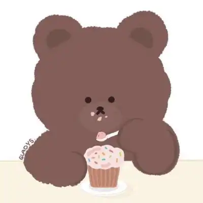  可爱卡通小熊头像图片胖胖的太可爱了