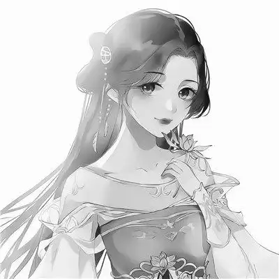 古风情侣黑头像古风