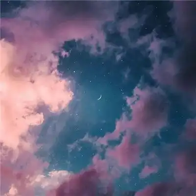 情侣头像紫色天空签名