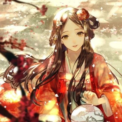  古风女头山有木兮木有枝,心悦君卡通动漫头像我要个性网