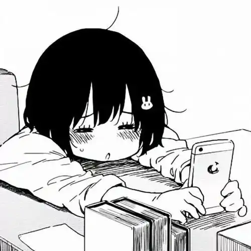 日漫情侣头像单人黑白板