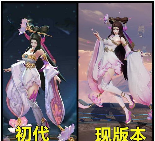  王者荣耀女英雄的初代模型图,露娜太丑,芈月的牛角是认真的