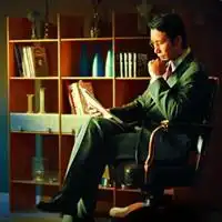  看书学习男子头像男生看书头像