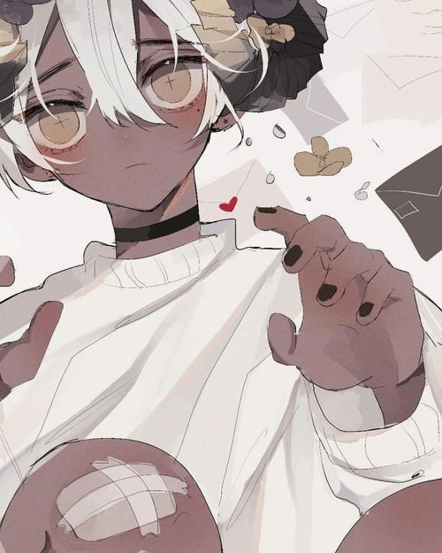  动漫插画头像赞美黑皮黑皮系列头像