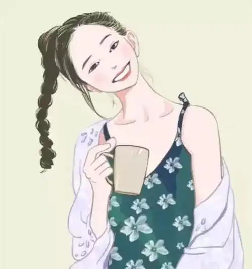 复古清冷感情侣头像动漫
