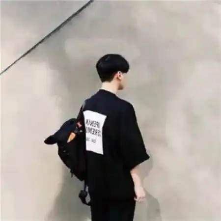 男生微信头像伤感背影
