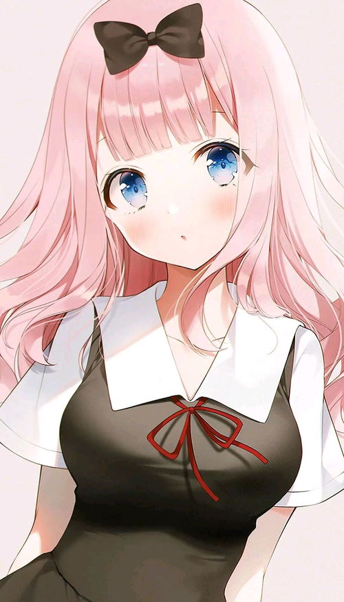  动漫美女害羞图