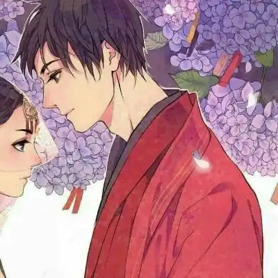  卡通情侣头像一男一女古风唯美