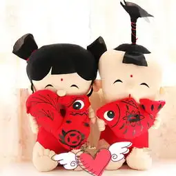 情侣可爱玩偶头像结婚礼