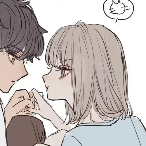  ins动漫情侣头像你在云端等我吗