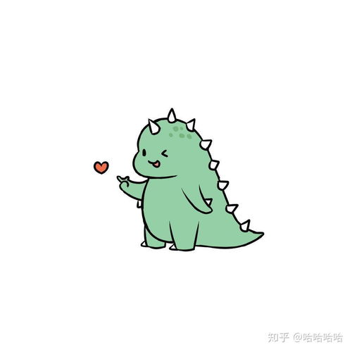  这个小恐龙是情侣头像吗