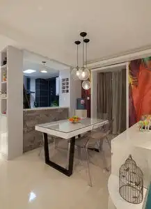 90后的90平现代混搭风格婚房客厅的羽毛墙美爆了 90后的90平现代混搭风格婚房客厅的羽毛墙美爆了