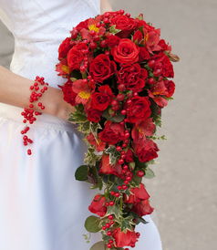  婚礼与红色玫瑰花束图片高清图片免费下载jpg格式667像素编号26273471千图网