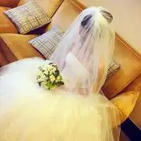 真人婚纱情侣头像图片两
