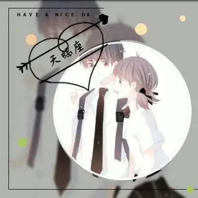  2021十二星座情侣头像动漫卡通带字图片