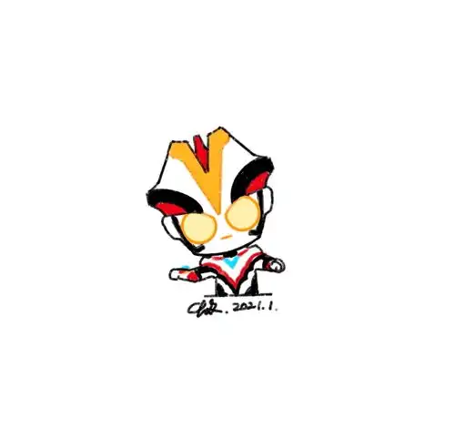 可爱情侣头像动物奥特曼