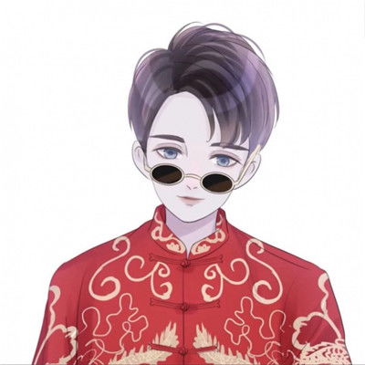  手绘真人情侣头像一对两张,生命中最美的亮点就是你