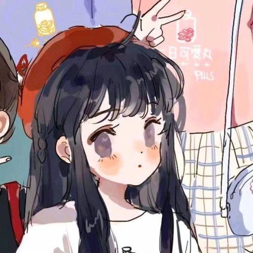 闺蜜情侣头像二人搞怪可