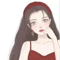  女生头像插画韩国唯美手绘插画女生头像