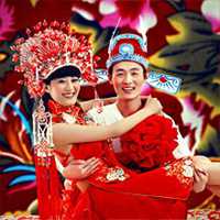  婚纱照卡通头像情侣头像一对微信头像图片大全