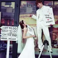  结婚情侣头像结婚的唯美时刻