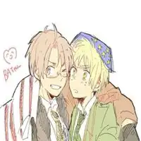  黑塔利亚米英情侣头像