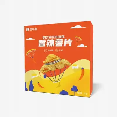  香辣薯片包装盒包装设计