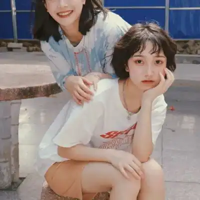  真人双人高清好看的闺蜜头像,为友谊加冕