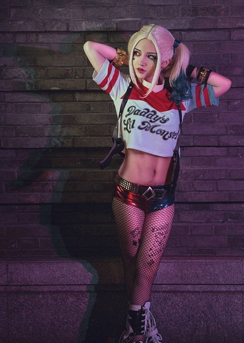  不一样的小丑女自杀小队哈莉奎因cosplay