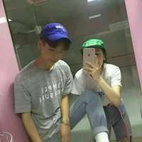  情侣双人拍照搞怪姿势微信头像图片大全