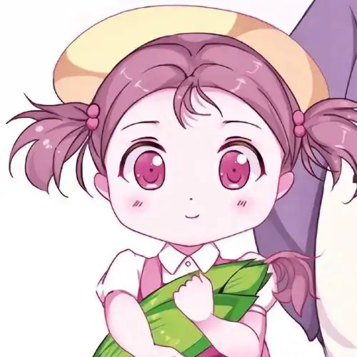 动画情侣头像卡通绣球花