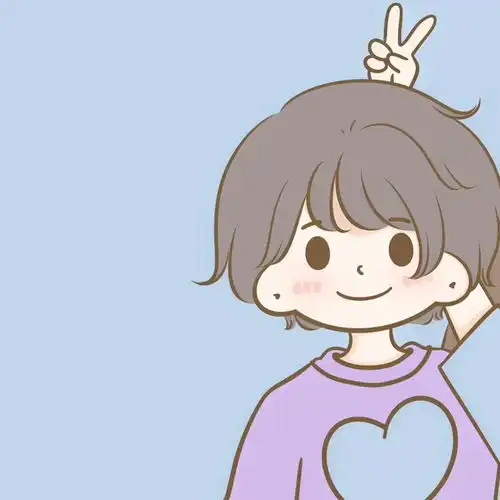 简笔小人情侣头像一对温