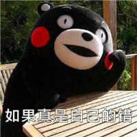  黑色小熊表情包微信头像图片大全