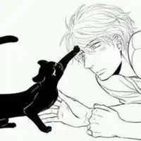  男孩与猫头像动漫微信头像图片大全