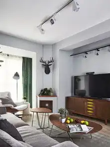  水榭春天现代简约90平米三居室装修图片