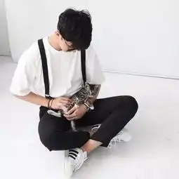 男男双人情侣头像一字型