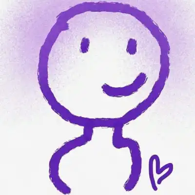 简笔小人情侣头像一对不