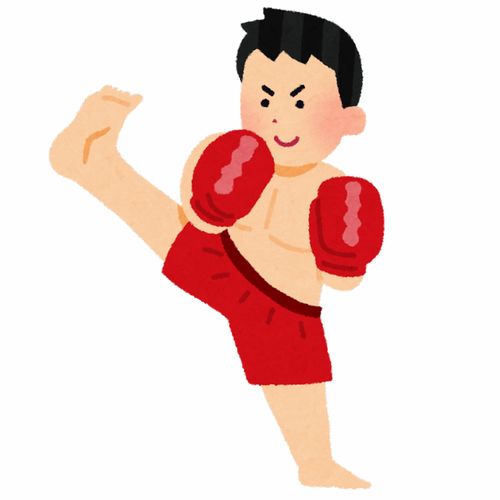  拳击比赛泰拳打拳自由搏击卡通插画免扣素材手绘png4插画运动比赛健身