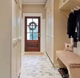  老公亲自把关设计玄关,隔壁老王看了之后,立马效仿