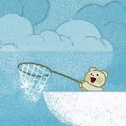 布布熊情侣头像白炽灯