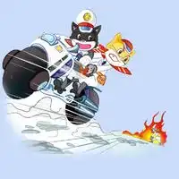 黑猫警长情侣头像一对片