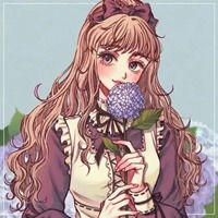  插画图片人物少女手绘文艺少女插画图片
