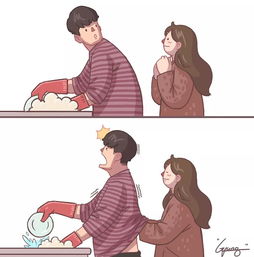  单身狗慎入插画师笔下秀恩爱的漫画,暖哭无数情侣