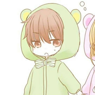  卡通可爱情侣微信头像19