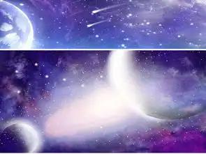  紫色星空星际星球科技唯美梦幻海报banner背景图片设计素材高清模板下载32.44mb科技商务大全