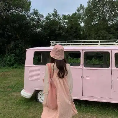 女头背影小清新森系文艺唯美森女图片头像无水印