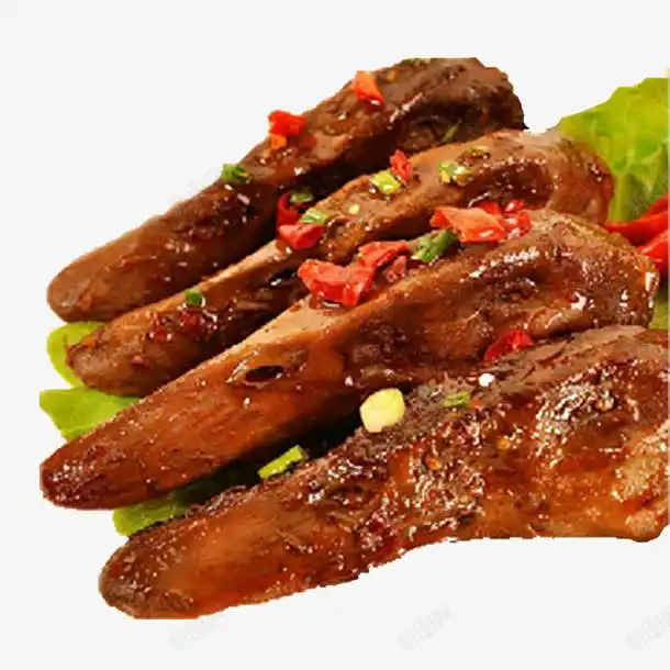  产品实物食物卤鸭头麻辣元素免抠png设计图片免费下载页面网页平面电商创意素材卤味素材
