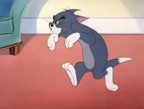  猫和老鼠前方有敌情,扫把君汤姆偷偷溜到杰瑞后方