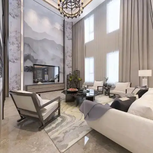 14套新中式客餐厅背景墙设计方案,总有一个是你喜欢的 14套新中式客餐厅背景墙设计方案,总有一个是你喜欢的