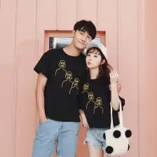  情侣装夏装上衣简约